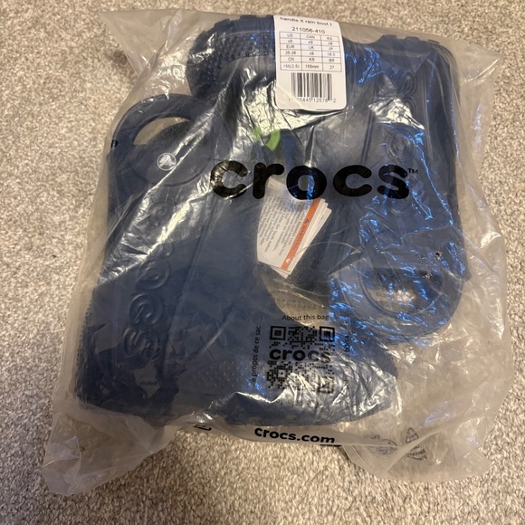 Crocs Toddler Handle It Rain Boot - Navy - C9 - NWT - Picture 2 of 3
